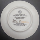 Franklin Porcelain - Songbirds of the World: Superb Blue Wren - Miniature Plate