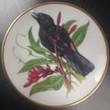 Franklin Porcelain - Songbirds of the World: Scarlet Rumped Tanager - Miniature Plate