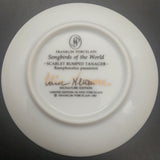 Franklin Porcelain - Songbirds of the World: Scarlet Rumped Tanager - Miniature Plate