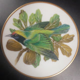 Franklin Porcelain - Songbirds of the World: Golden Fronted Leafbird - Miniature Plate