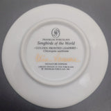 Franklin Porcelain - Songbirds of the World: Golden Fronted Leafbird - Miniature Plate