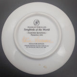 Franklin Porcelain - Songbirds of the World: Painted Bunting - Miniature Plate