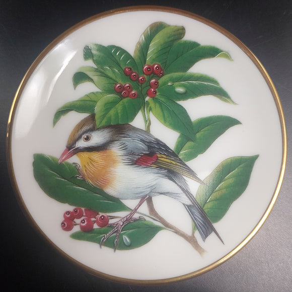 Franklin Porcelain - Songbirds of the World: Pekin Robin - Miniature Plate