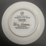 Franklin Porcelain - Songbirds of the World: Pekin Robin - Miniature Plate