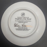 Franklin Porcelain - Songbirds of the World: Blue Hooded Euphonia - Miniature Plate