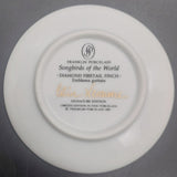 Franklin Porcelain - Songbirds of the World: Diamond Firetail Finch - Miniature Plate