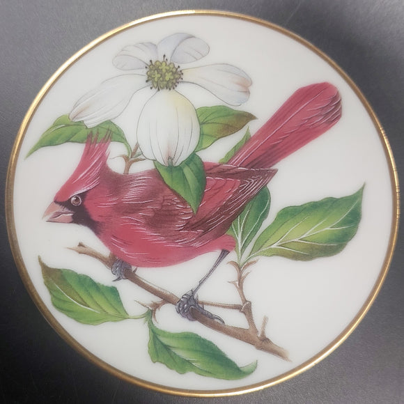 Franklin Porcelain - Songbirds of the World: Cardinal - Miniature Plate