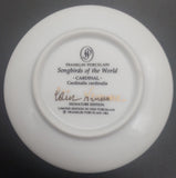 Franklin Porcelain - Songbirds of the World: Cardinal - Miniature Plate