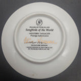 Franklin Porcelain - Songbirds of the World: Western Tanager - Miniature Plate