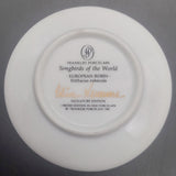 Franklin Porcelain - Songbirds of the World: European Robin - Miniature Plate