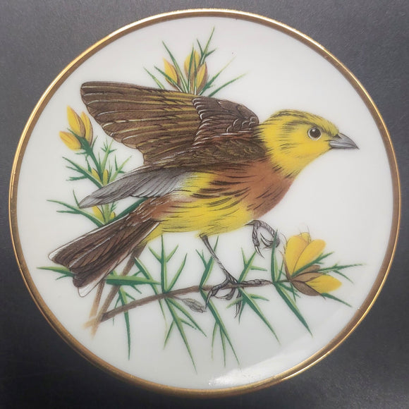 Franklin Porcelain - Songbirds of the World: Yellowhammer - Miniature Plate