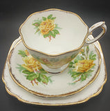 Royal Albert - Tea Rose - Trio, Malvern Cup, Square Side Plate