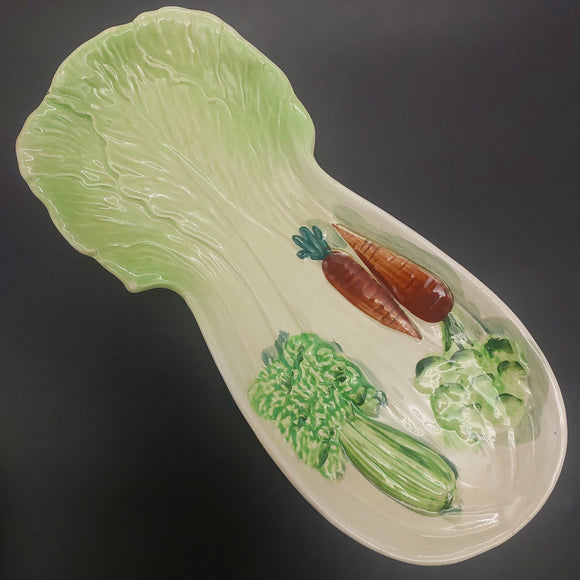 Unknown Maker - Saladware - Celery-shaped Serving Dish