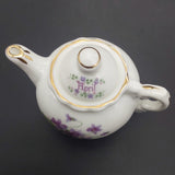 Blue Waters - April, Violets - Miniature Teapot