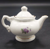 Blue Waters - April, Violets - Miniature Teapot