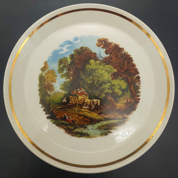 Crown Lynn -  J C Van Hunnik's Scenes of Rural Europe: Horse and Cart - Display Plate