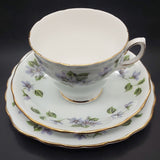 Colclough - Violets on Light Blue - Trio, Handle B