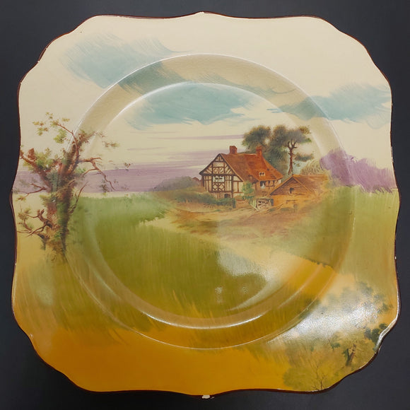 Royal Doulton - English Cottages, D4987 - Square Plate