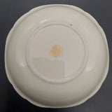 Mayell - Pink Rose and Filigree - Small Serving Bowl with Silver Handle and Spoon