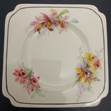 Royal Doulton - Orchids - Sandwich Tray and 6 Plates