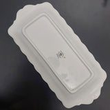 Royal Albert - Colourful Flowers, Black and Red Border -Sandwich Tray and Plates