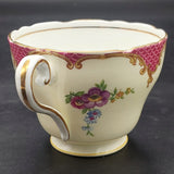 Aynsley - Floral Spray with Pink Rim - Duo