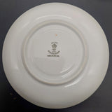 Crown Staffordshire - Colourful Flowers, Orange Band - Duo