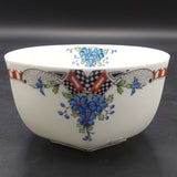 Royal Albert - Blue Flowers, Black and Red Border -Sugar Bowl