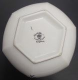 Royal Albert - Blue Flowers, Black and Red Border -Sugar Bowl