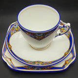 Bell China - Blue Band with Fruit - Trio