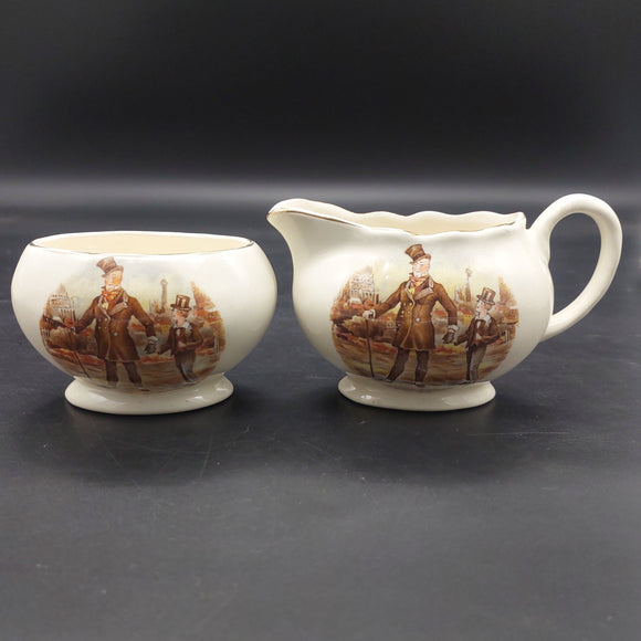 Lancaster & Sandland - Mcawber Introduces David to London - Milk Jug and Sugar Bowl