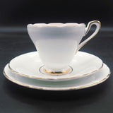 Sutherland - Central Pink Flower, Light Blue Exterior - Trio