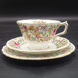 Royal Crown Derby - Flowers and Birds - Trio