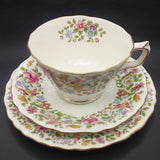 Royal Crown Derby - Flowers and Birds - Trio