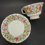 Royal Crown Derby - Flowers and Birds - Trio