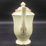 Crown Staffordshire - Floral Spray, Gold Floral Filigree - Coffee Pot