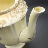 Crown Staffordshire - Floral Spray, Gold Floral Filigree - Coffee Pot
