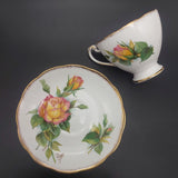 Roslyn - Wheatcroft Roses, No 6 Peace - Trio with Rosebud Cup Interior