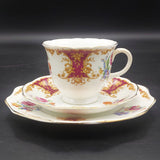 Foley - Floral Sprays, Maroon Shields - Trio