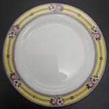 Bishop & Stonier - Flowers on Yellow and Black Band - Tea Set