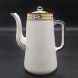 Bishop & Stonier - Flowers on Yellow and Black Band - Coffee Set