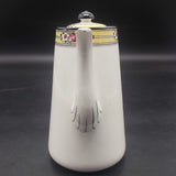 Bishop & Stonier - Flowers on Yellow and Black Band - Coffee Set