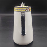 Bishop & Stonier - Flowers on Yellow and Black Band - Coffee Set