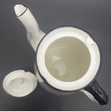 Bishop & Stonier - Flowers on Yellow and Black Band - Coffee Set