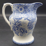 Unmarked - Blue and White Flowers - Jug