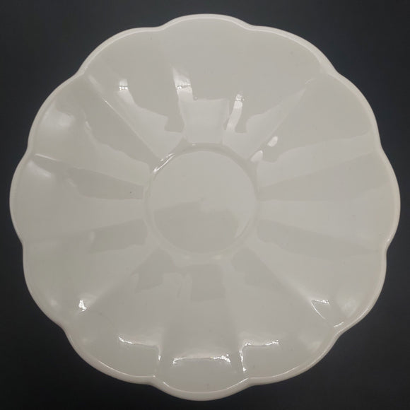 Tuscan - White with Petal-shaped Rim - Saucer