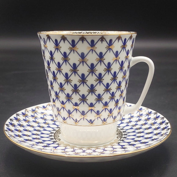 Imperial Porcelain - Cobalt Net - Coffee Duo