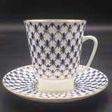 Imperial Porcelain - Cobalt Net - Coffee Duo