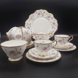 Royal Stafford - Violets-Pompadour - 21-piece Tea Set