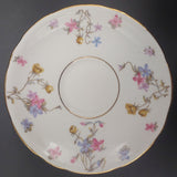 Royal Stafford - Violets Pompadour - Saucer, Plain Gold Rim